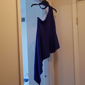 Asymmetrical one shoulder peplum top 🚭